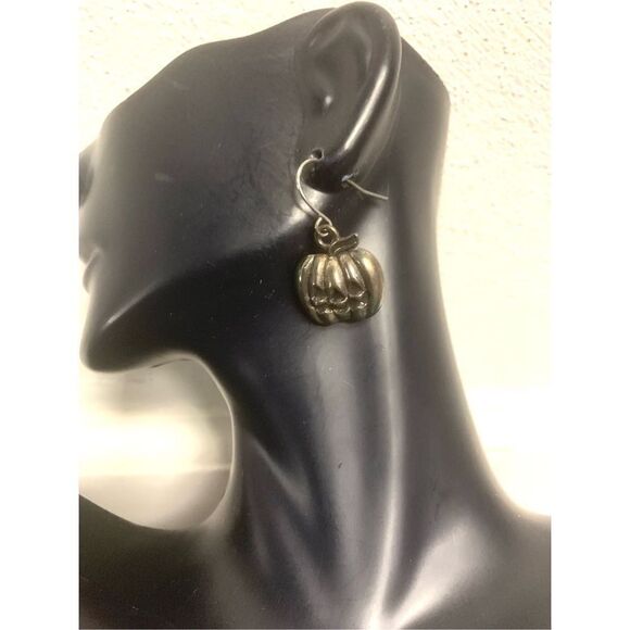 Pumpkin Statement Earrings - Picture 1 of 3